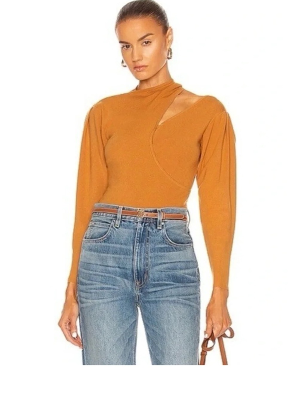 A.L.C. Addison Cut Out Sweater Top